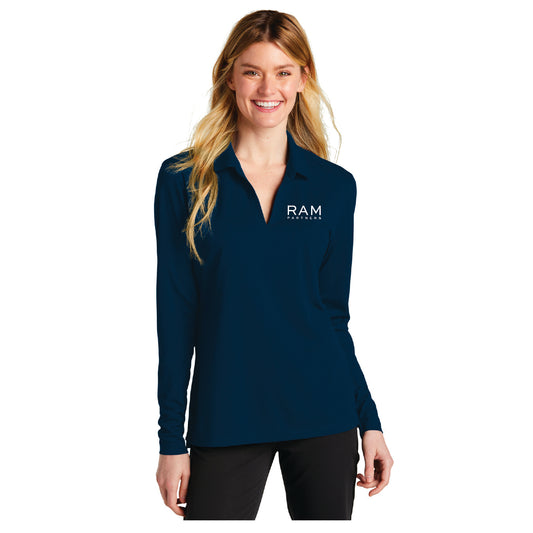 Nike Women's Dri-FIT Micro Pique 2.0 Long Sleeve Polo - NKDC2105
